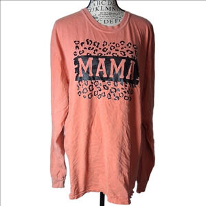 Comfort Colors Coral Long Sleeve Shirt XL